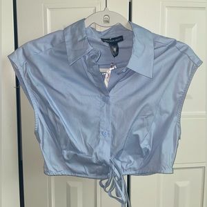 Baby Blue collard top